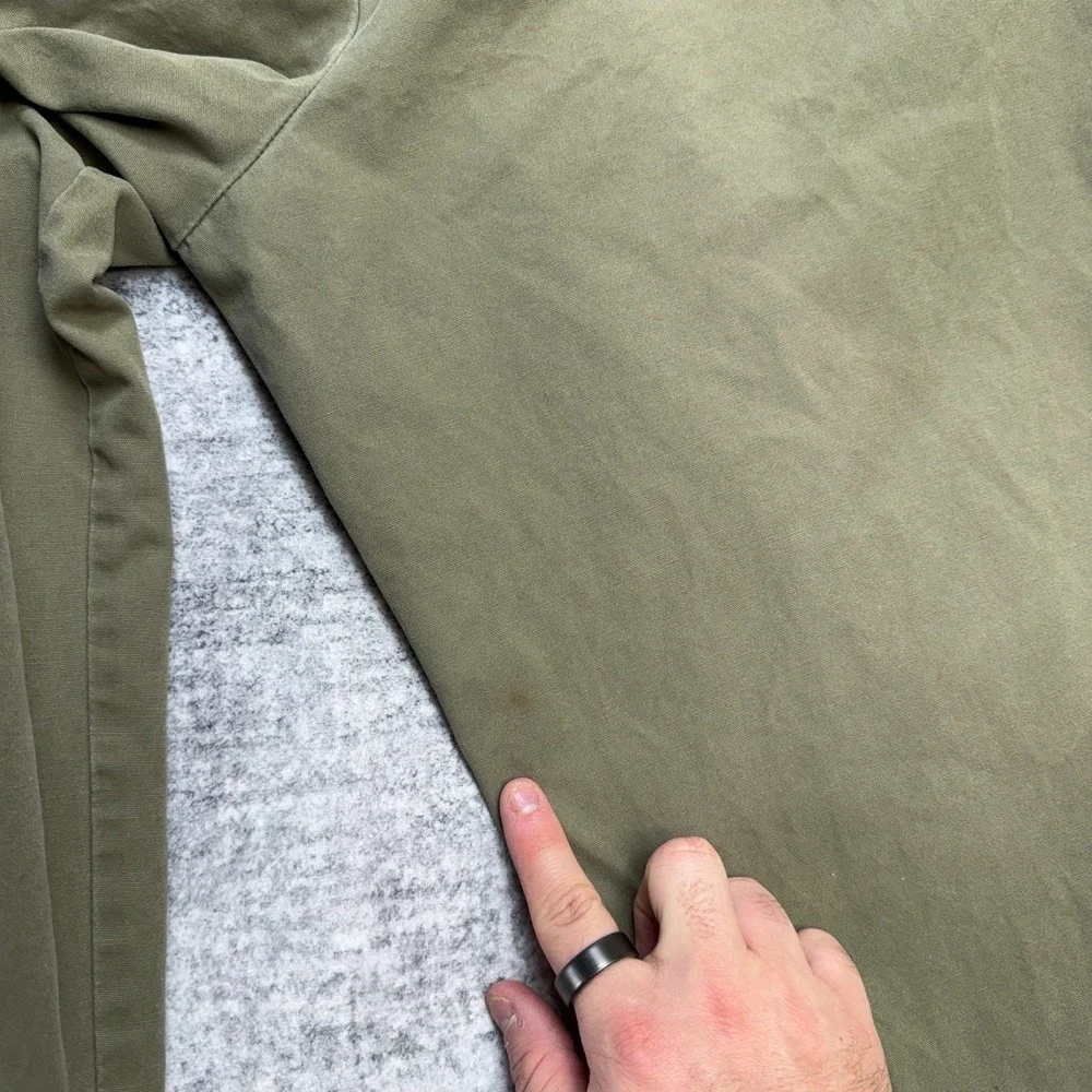 VTG GAP Pants Mens 36x30 (34x29) Green Khaki Pleated Field Trousers Military 90s